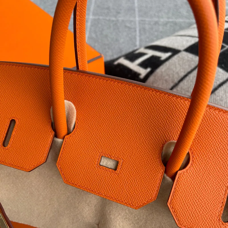 BIRKIN 35 EPSOM LEATHER ORANGE WITH GOLD HARDWARE (GHW) - 4
