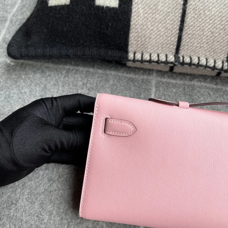 KELLY CUT SWIFT LEATHER ROSE SAKURA WITH PALLADIUM HARDWARE (PHW) - 8