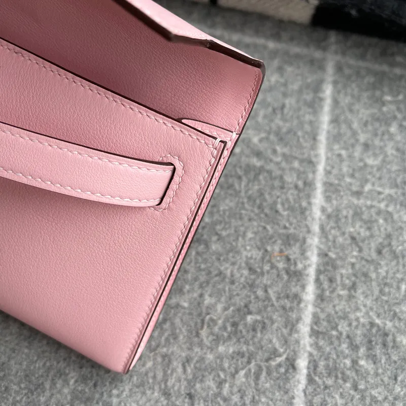 KELLY CUT SWIFT LEATHER ROSE SAKURA WITH PALLADIUM HARDWARE (PHW) - 6