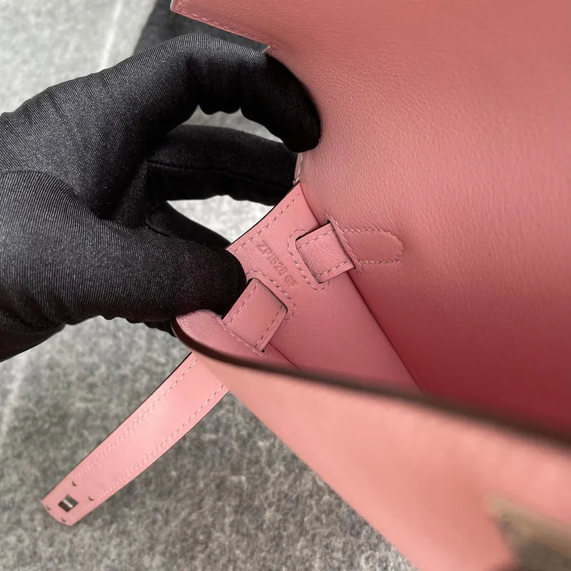 KELLY CUT SWIFT LEATHER ROSE SAKURA WITH PALLADIUM HARDWARE (PHW) - 4