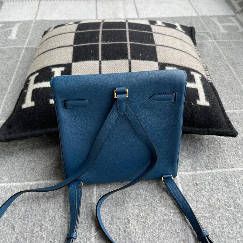 KELLY ADO CLEMENECE LEATHER DEEP BLUE WITH GOLD HARDWARE (GHW) - 3