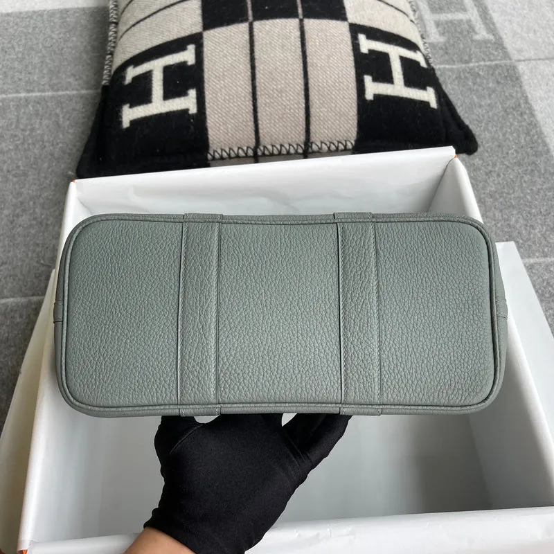 GARDEN PARTY 30 NEGONDA LEATHER VERT AMANDE WITH PALLADIUM HARDWARE (PHW) - 5