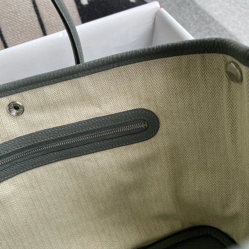 GARDEN PARTY 30 NEGONDA LEATHER VERT AMANDE WITH PALLADIUM HARDWARE (PHW) - 6