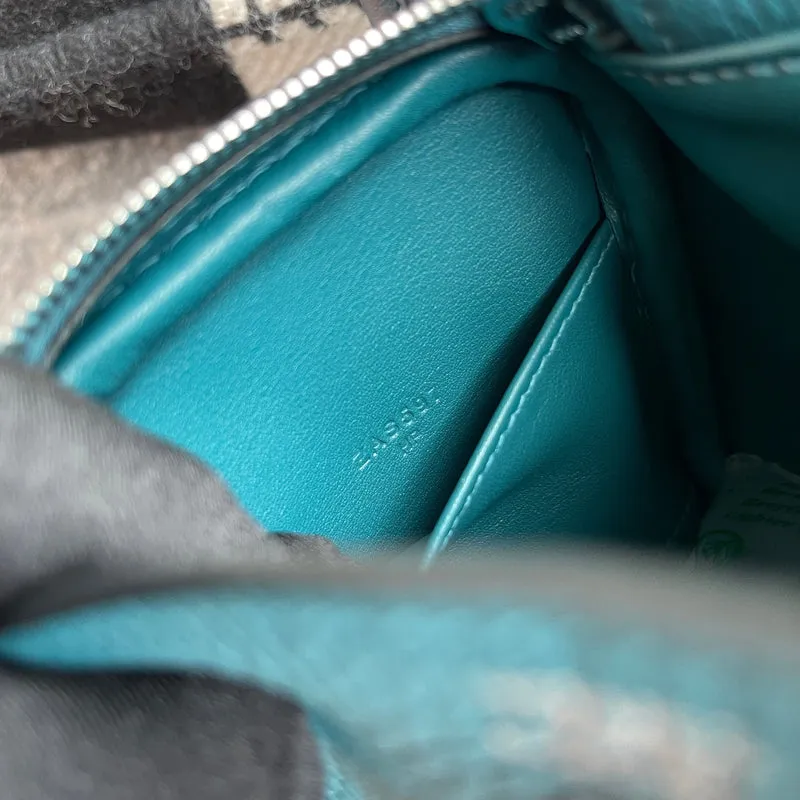 MINI LINDY 20 CLEMENCE LEATHER VERT BOSPHORE WITH PALLADIUM HARDWARE (PHW) - 3