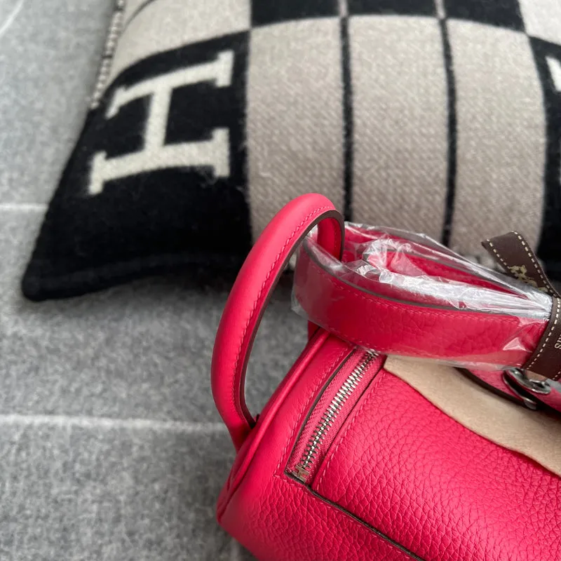 MINI LINDY 20 CLEMENCE LEATHER ROSE EXTREME WITH PALLADIUM HARDWARE (PHW) - 6