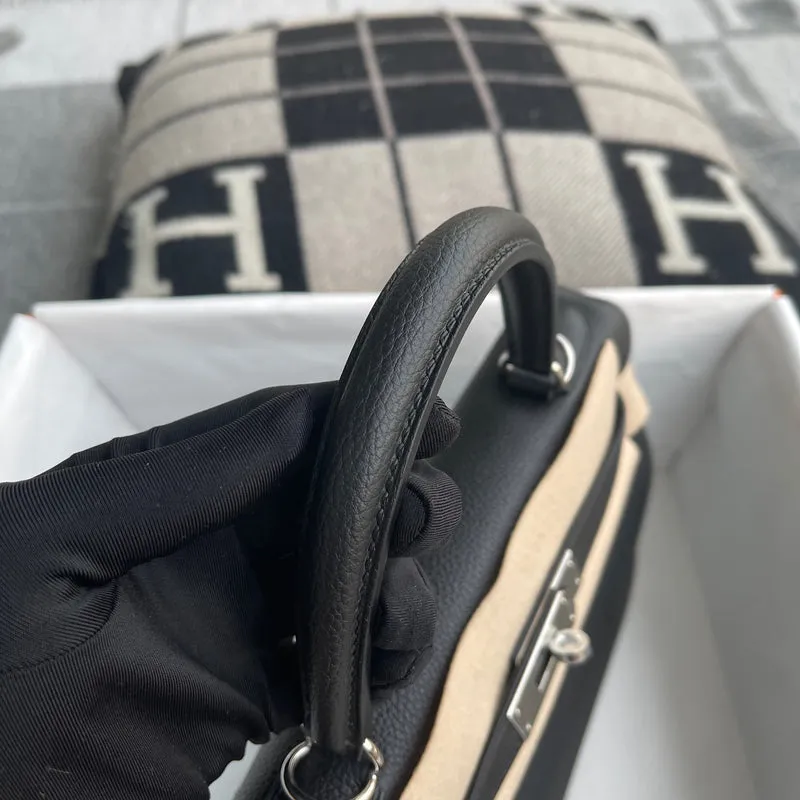 KELLY 28 TOGO LEATHER NOIR (BLACK) WITH PALLADIUM HARDWARE (PHW) - 5