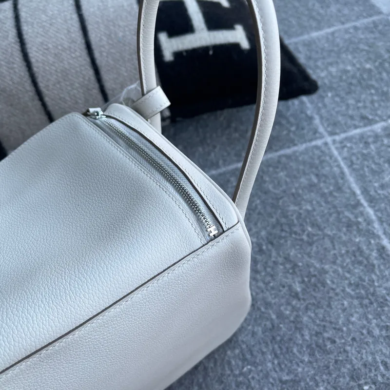 LINDY 26 CLEMENCE LEATHER PEARL GREY WITH PALLADIUM HARDWARE (PHW) - 7