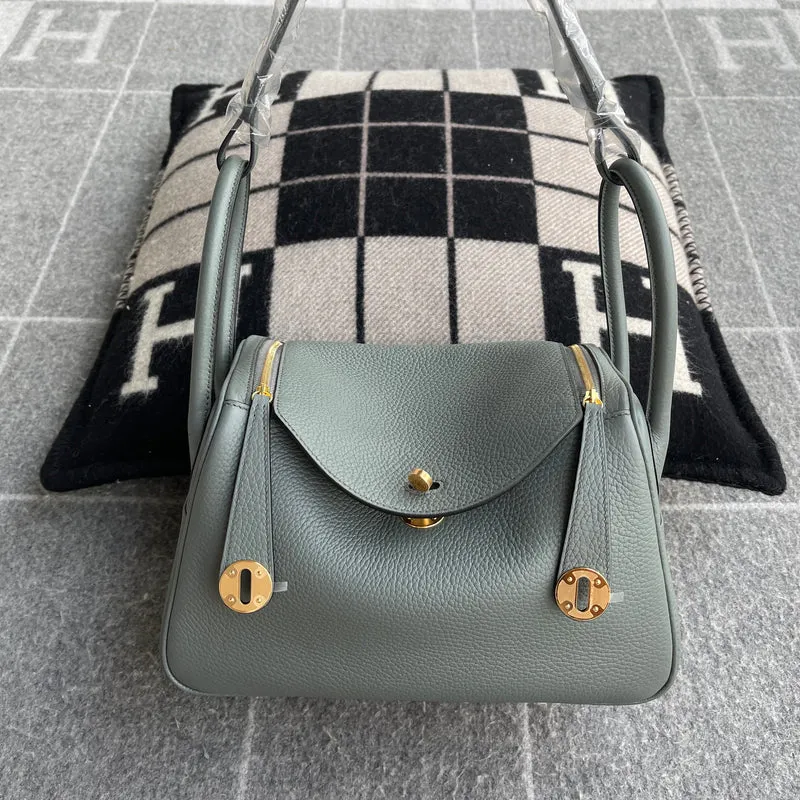 LINDY 26 CLEMENCE LEATHER VERT AMANDE WITH GOLD HARDWARE (GHW) - 1