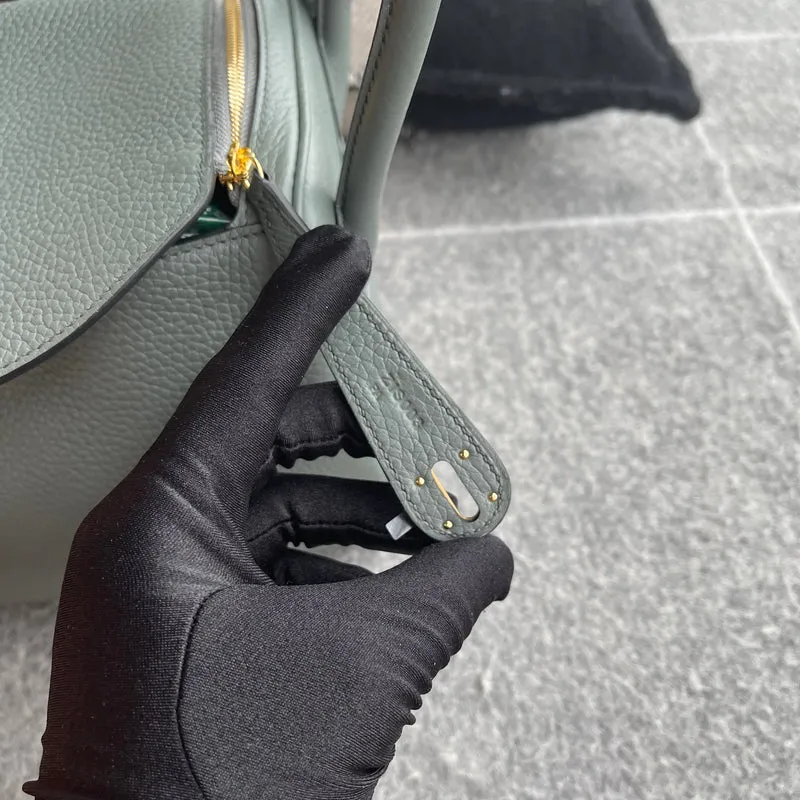 LINDY 26 CLEMENCE LEATHER VERT AMANDE WITH GOLD HARDWARE (GHW) - 5