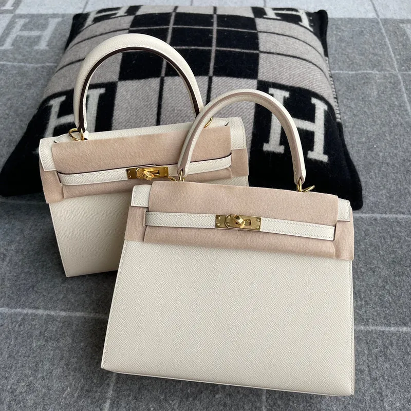 KELLY 25 EPSOM LEATHER NATA WITH GOLD HARDWARE (GHW) - 14