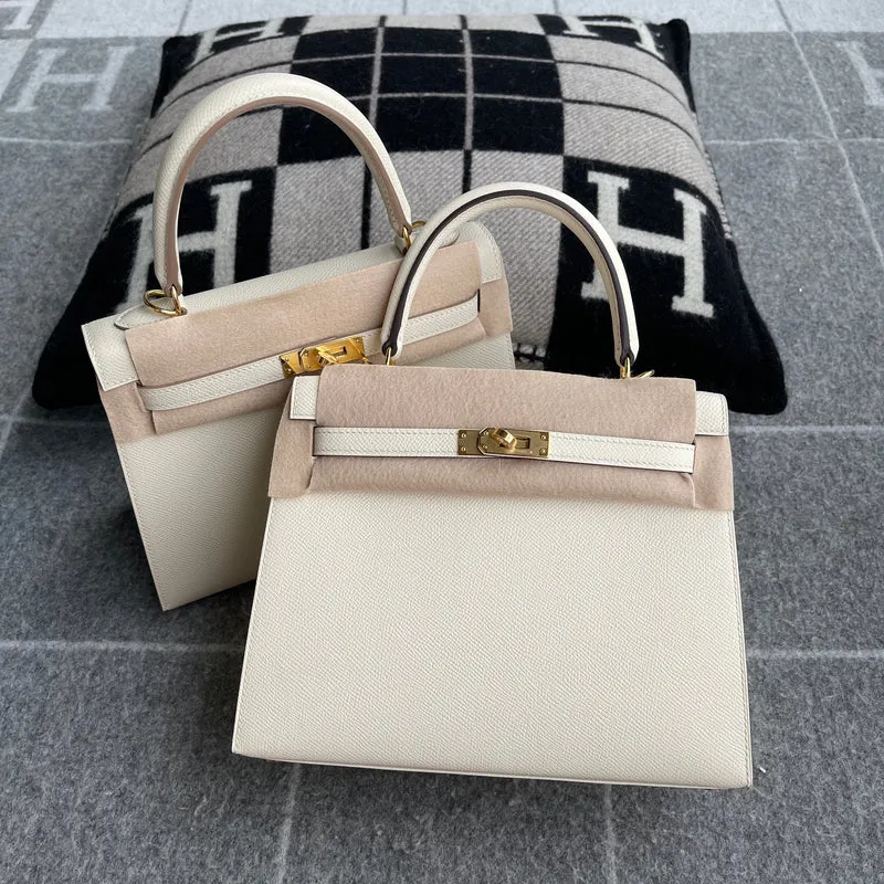 KELLY 25 EPSOM LEATHER NATA WITH GOLD HARDWARE (GHW) - 15