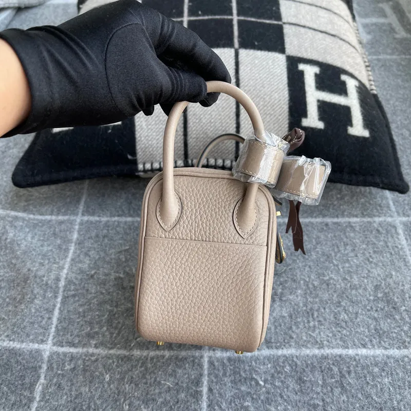 MINI LINDY 20 CLEMENCE LEATHER TRENCH WITH GOLD HARDWARE (GHW) - 6