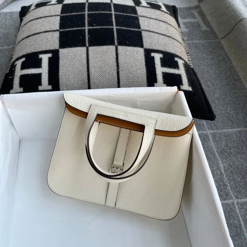 HALZAN 25 CLEMENCE LEATHER NATA & BISCUIT WITH PALLADIUM HARDWARE (PHW) - 2