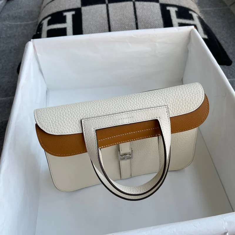 HALZAN 25 CLEMENCE LEATHER NATA & BISCUIT WITH PALLADIUM HARDWARE (PHW) - 3