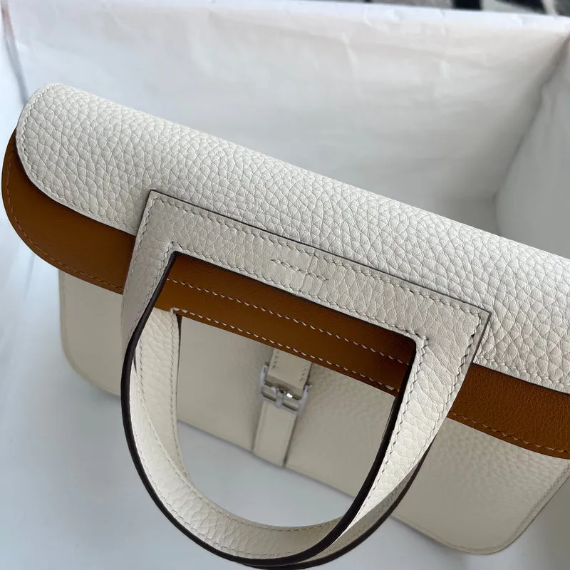 HALZAN 25 CLEMENCE LEATHER NATA & BISCUIT WITH PALLADIUM HARDWARE (PHW) - 7