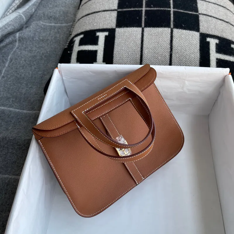 HALZAN 25 CLEMENCE LEATHER GOLD WITH GOLD HARDWARE (GHW) - 3