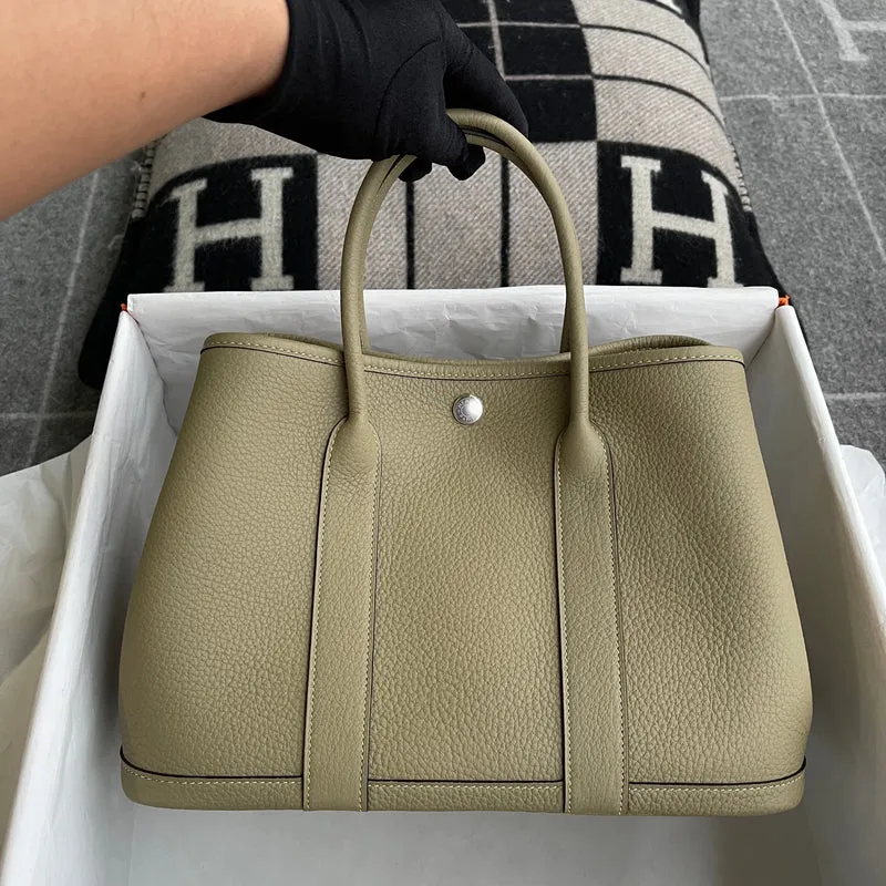 GARDEN PARTY 30 NEGONDA LEATHER GRIS TOURTERELLE WITH PALLADIUM HARDWARE (PHW) - 2