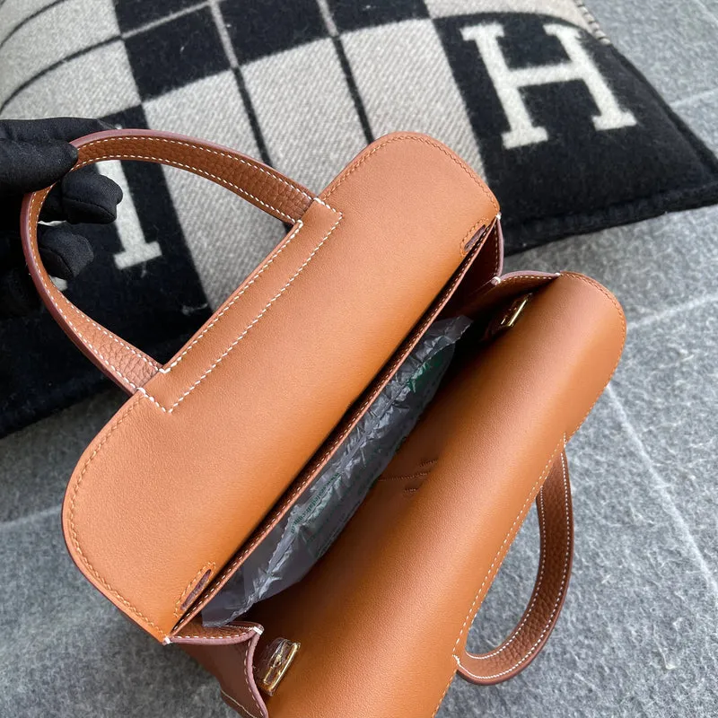 HALZAN 25 CLEMENCE LEATHER GOLD WITH GOLD HARDWARE (GHW) - 11