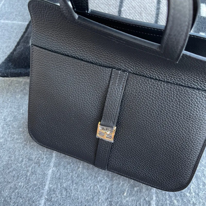 HALZAN 25 CLEMENCE LEATHER NOIR (BLACK) WITH PALLADIUM HARDWARE (PHW) - 2