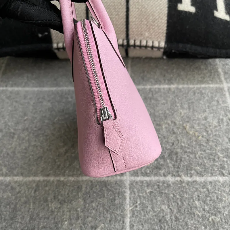 MINI BOLIDE CHEVRE LEATHER MAUVE SYLVESTRE WITH PALLADIUM HARDWARE (PHW) - 5