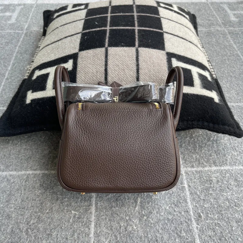 MINI LINDY 20 CLEMENCE LEATHER ROUGE SELLIER WITH GOLD HARDWARE (GHW) - 2