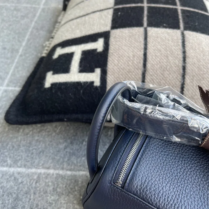 MINI LINDY 20 CLEMENCE LEATHER BLEU NUIT WITH PALLADIUM HARDWARE (PHW) - 5