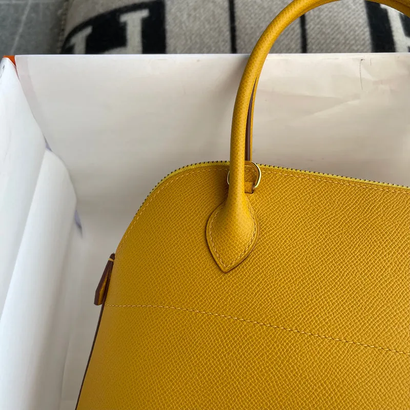 BOLIDE 27 EPSOM LEATHER JAUNE AMBRE WITH GOLD HARDWARE (GHW) - 4