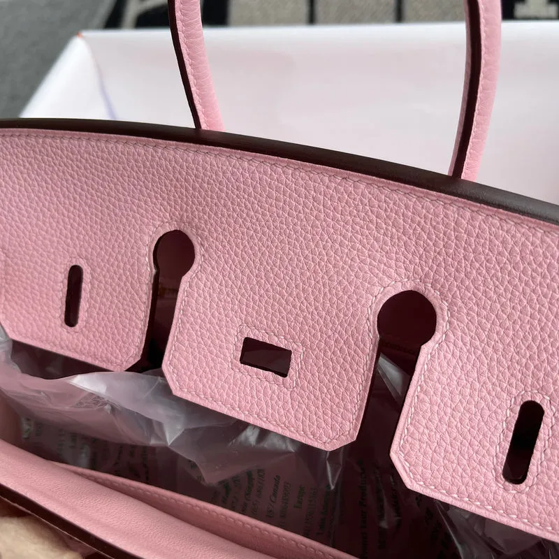BIRKIN 25 TOGO LEATHER ROSE SAKURA WITH ROSE GOLD HARDWARE (RGHW) - 4
