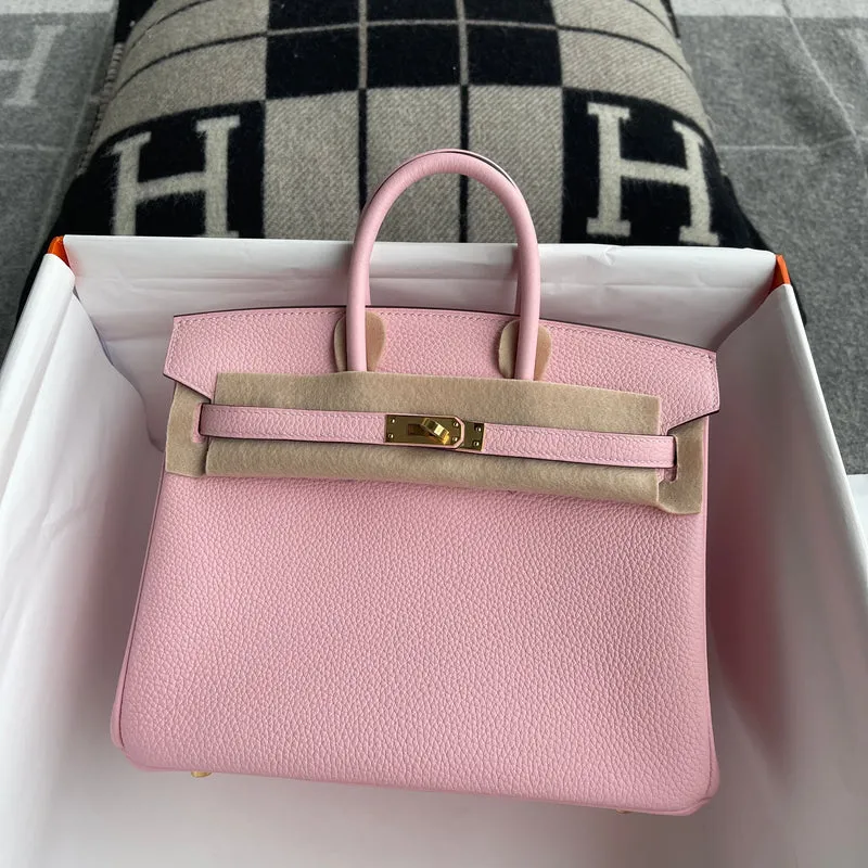 BIRKIN 25 TOGO LEATHER ROSE SAKURA WITH GOLD HARDWARE (GHW) - 3