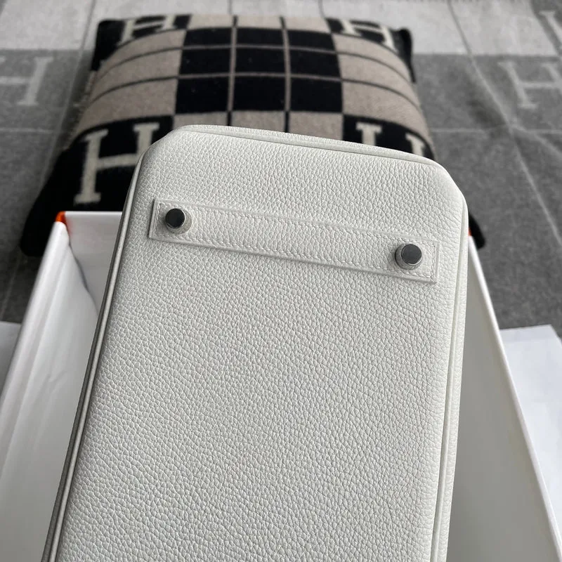 BIRKIN 30 TOGO LEATHER BLANC WITH PALLADIUM HARDWARE (PHW) - 8
