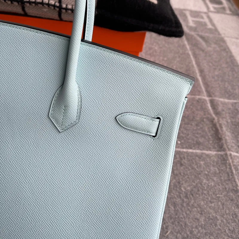 BIRKIN 35 EPSOM LEATHER BLEU ZEPHYR WITH GOLD HARDWARE (GHW) - 10
