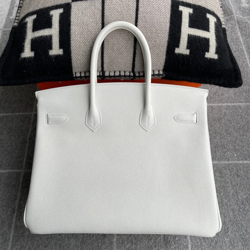 BIRKIN 35 TOGO LEATHER BLANC WITH PALLADIUM HARDWARE (PHW) - 2
