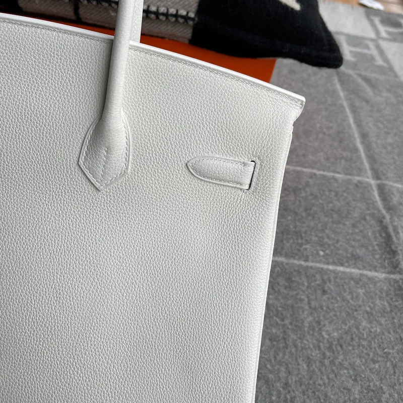 BIRKIN 35 TOGO LEATHER BLANC WITH PALLADIUM HARDWARE (PHW) - 7