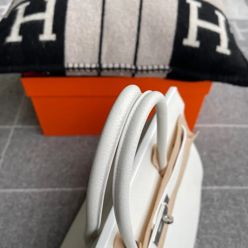 BIRKIN 35 TOGO LEATHER BLANC WITH PALLADIUM HARDWARE (PHW) - 8