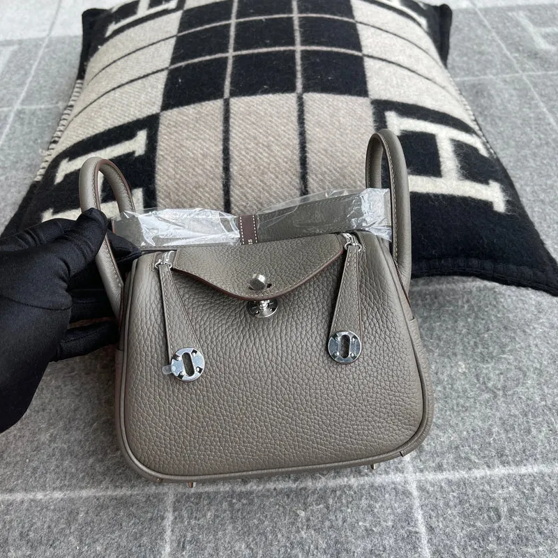 MINI LINDY 20 CLEMENCE LEATHER ETAIN WITH PALLADIUM HARDWARE (PHW) - 3