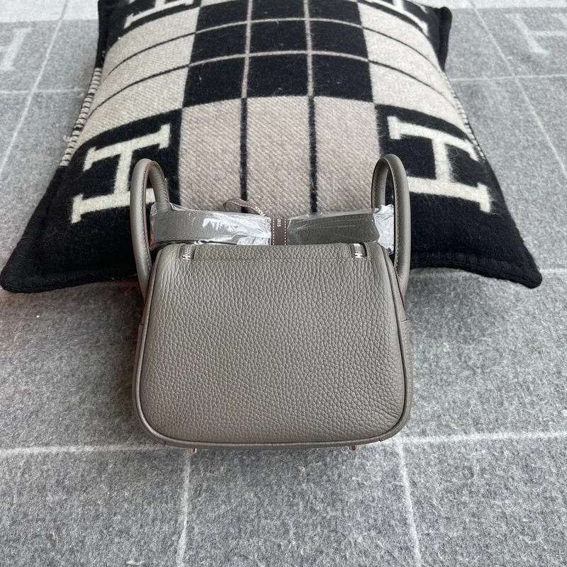 MINI LINDY 20 CLEMENCE LEATHER ETAIN WITH PALLADIUM HARDWARE (PHW) - 2