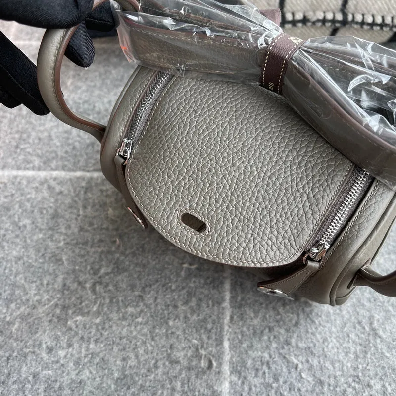 MINI LINDY 20 CLEMENCE LEATHER ETAIN WITH PALLADIUM HARDWARE (PHW) - 7