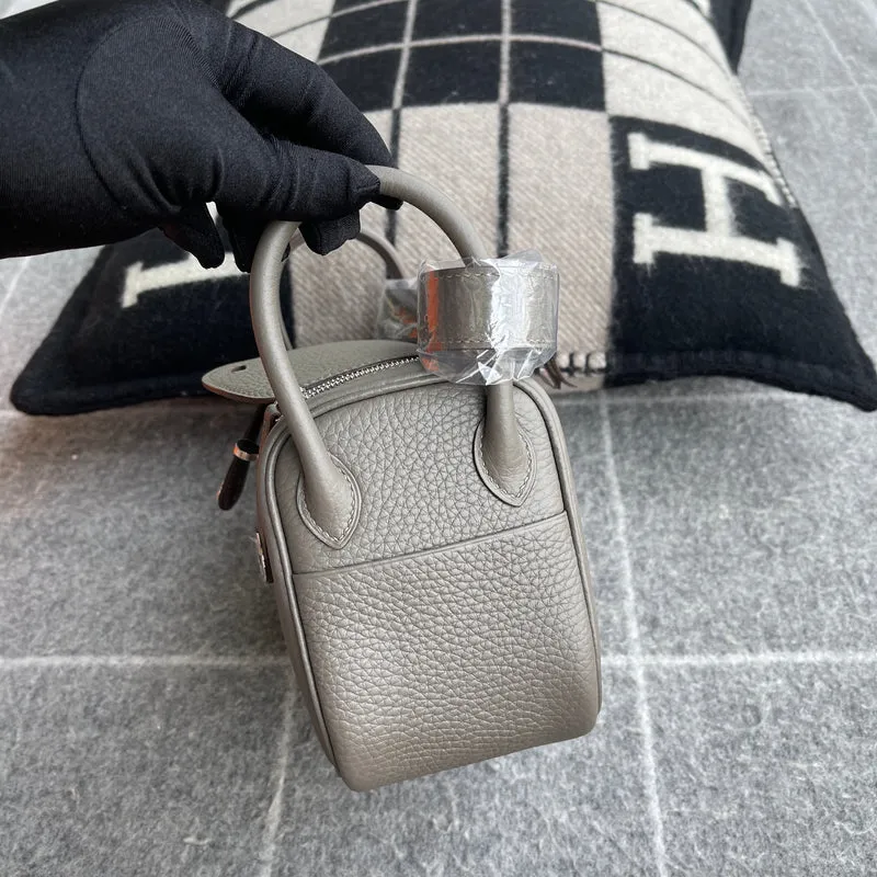 MINI LINDY 20 CLEMENCE LEATHER ETAIN WITH PALLADIUM HARDWARE (PHW) - 6