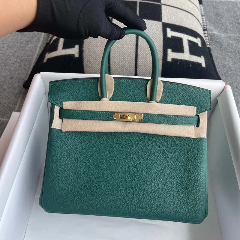 BIRKIN 25 TOGO LEATHER MALACHIT WITH GOLD HARDWARE (GHW) - 2