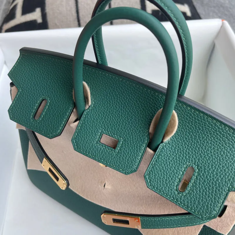 BIRKIN 25 TOGO LEATHER MALACHIT WITH GOLD HARDWARE (GHW) - 8