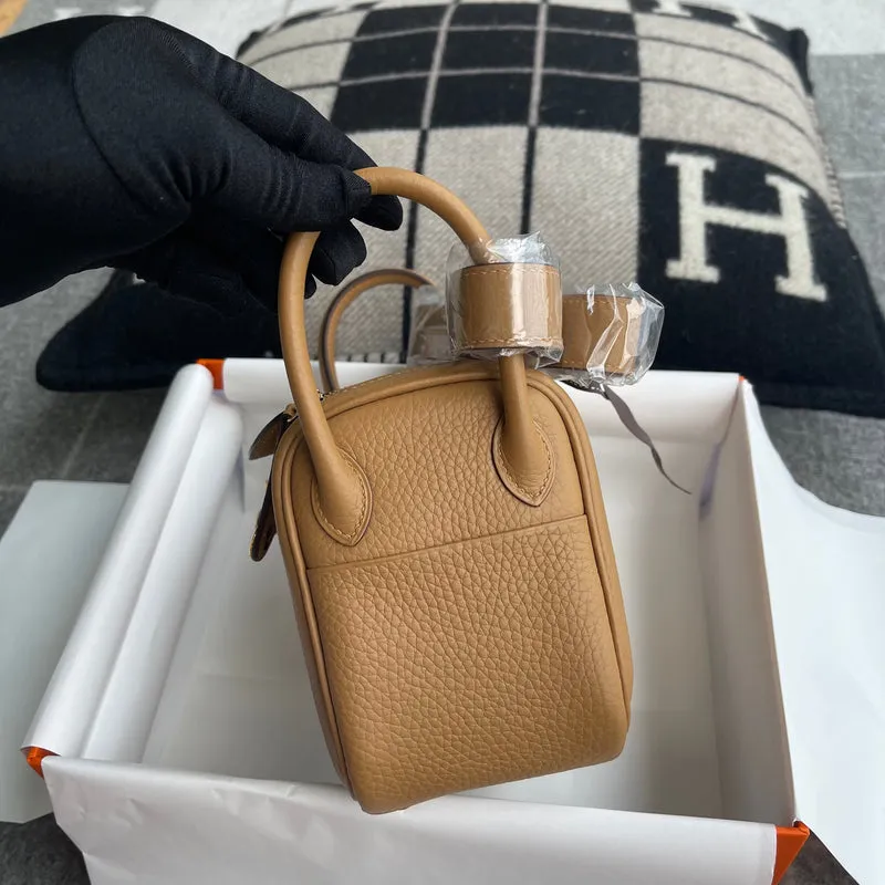 MINI LINDY 20 CLEMENCE LEATHER CHAI WITH GOLD HARDWARE (GHW) - 3