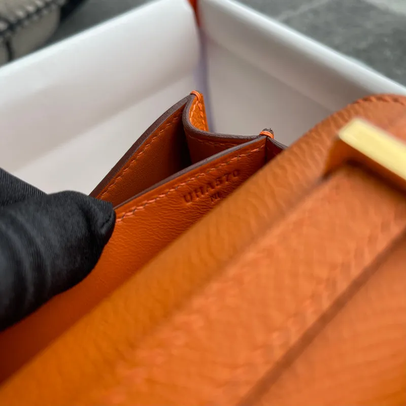 CONSTANCE 18 (MINI) EPSOM LEATHER ORANGE WITH GOLD HARDWARE (GHW) - 8