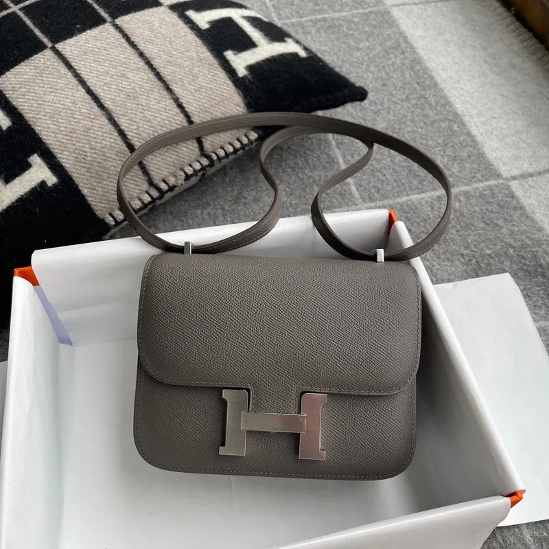 CONSTANCE 18 (MINI) EPSOM LEATHER ETAIN WITH PALLADIUM HARDWARE (PHW) - 3