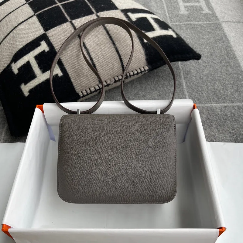 CONSTANCE 18 (MINI) EPSOM LEATHER ETAIN WITH PALLADIUM HARDWARE (PHW) - 2