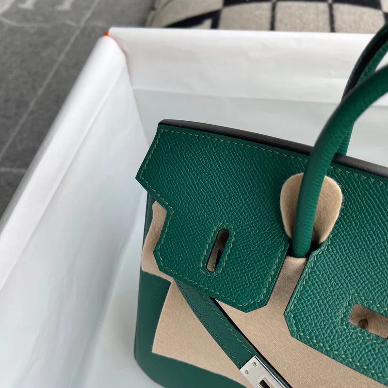 BIRKIN 25 TOGO LEATHER MALACHIT WITH PALLADIUM HARDWARE (PHW) - 6