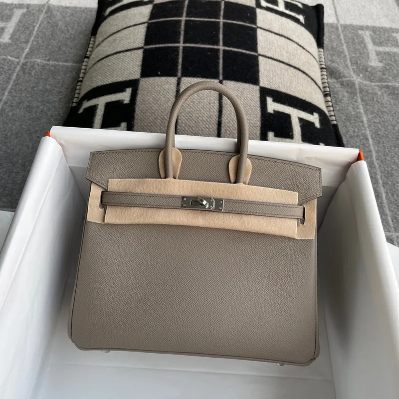 BIRKIN 25 EPSOM LEATHER GRIS ASPHALTE WITH PALLADIUM HARDWARE (PHW) - 2