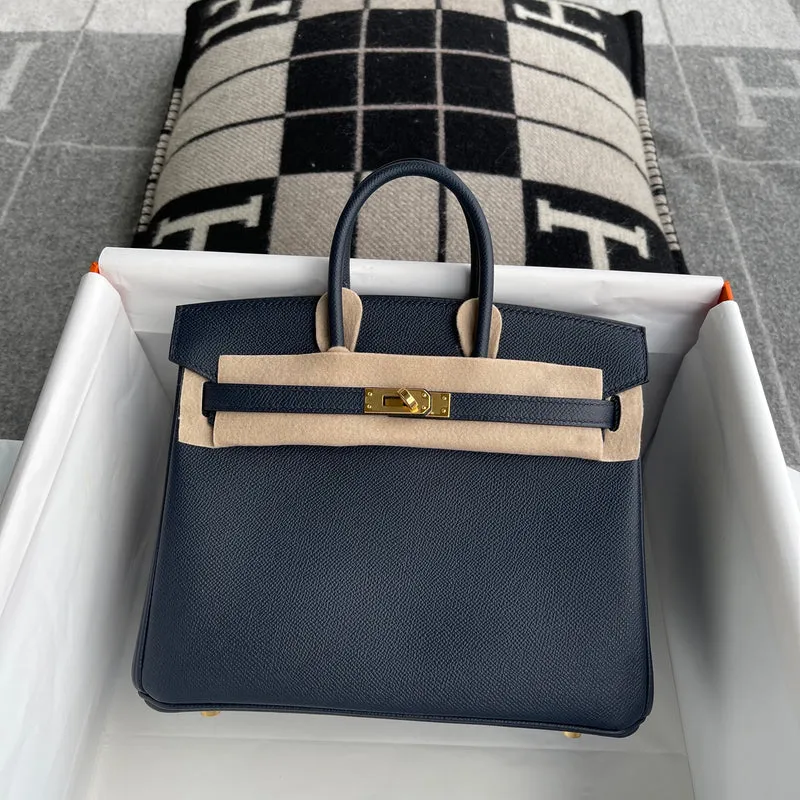 BIRKIN 25 EPSOM LEATHER BLEU NUIT WITH GOLD HARDWARE (GHW) - 2