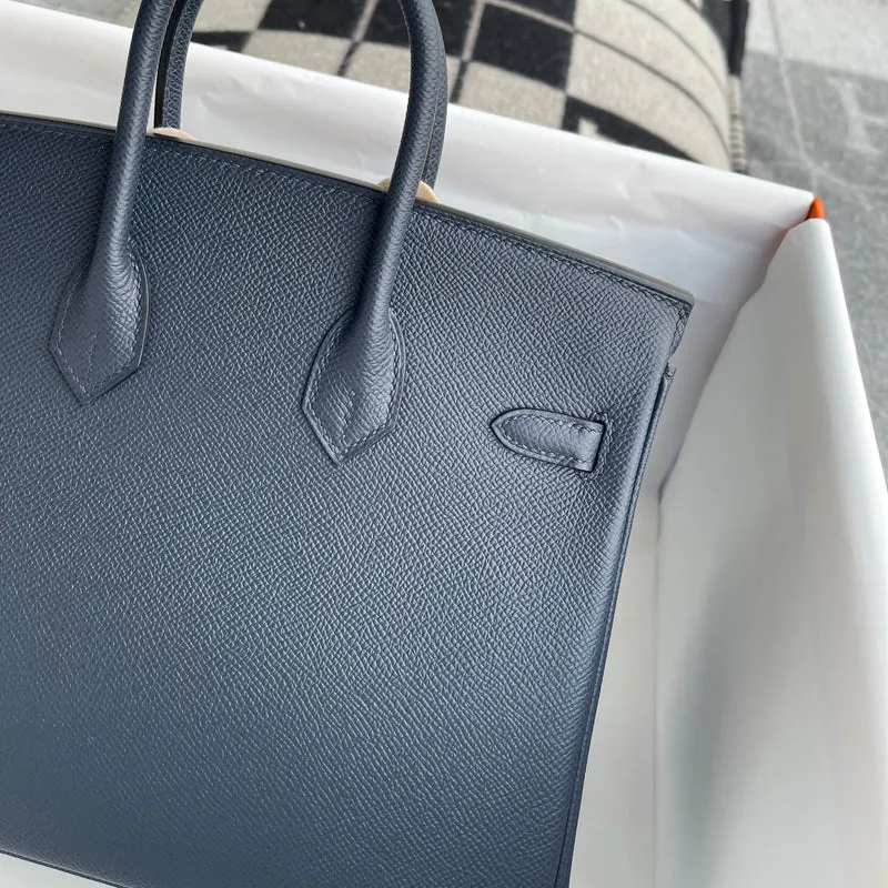 BIRKIN 25 EPSOM LEATHER BLEU NUIT WITH GOLD HARDWARE (GHW) - 5