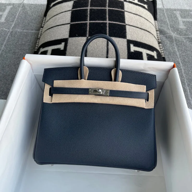 BIRKIN 25 EPSOM LEATHER BLEU NUIT WITH PALLADIUM HARDWARE (PHW) - 2