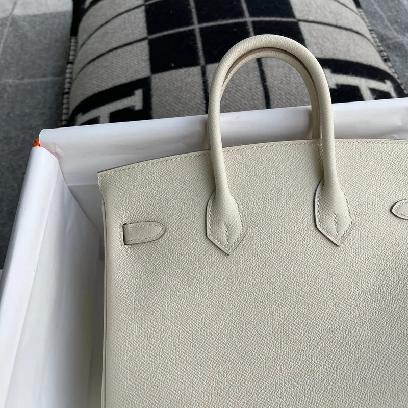 BIRKIN 25 EPSOM LEATHER CRAIE WITH GOLD HARDWARE (GHW) - 3